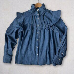 Tuckernuck Winnie Denim Blouse